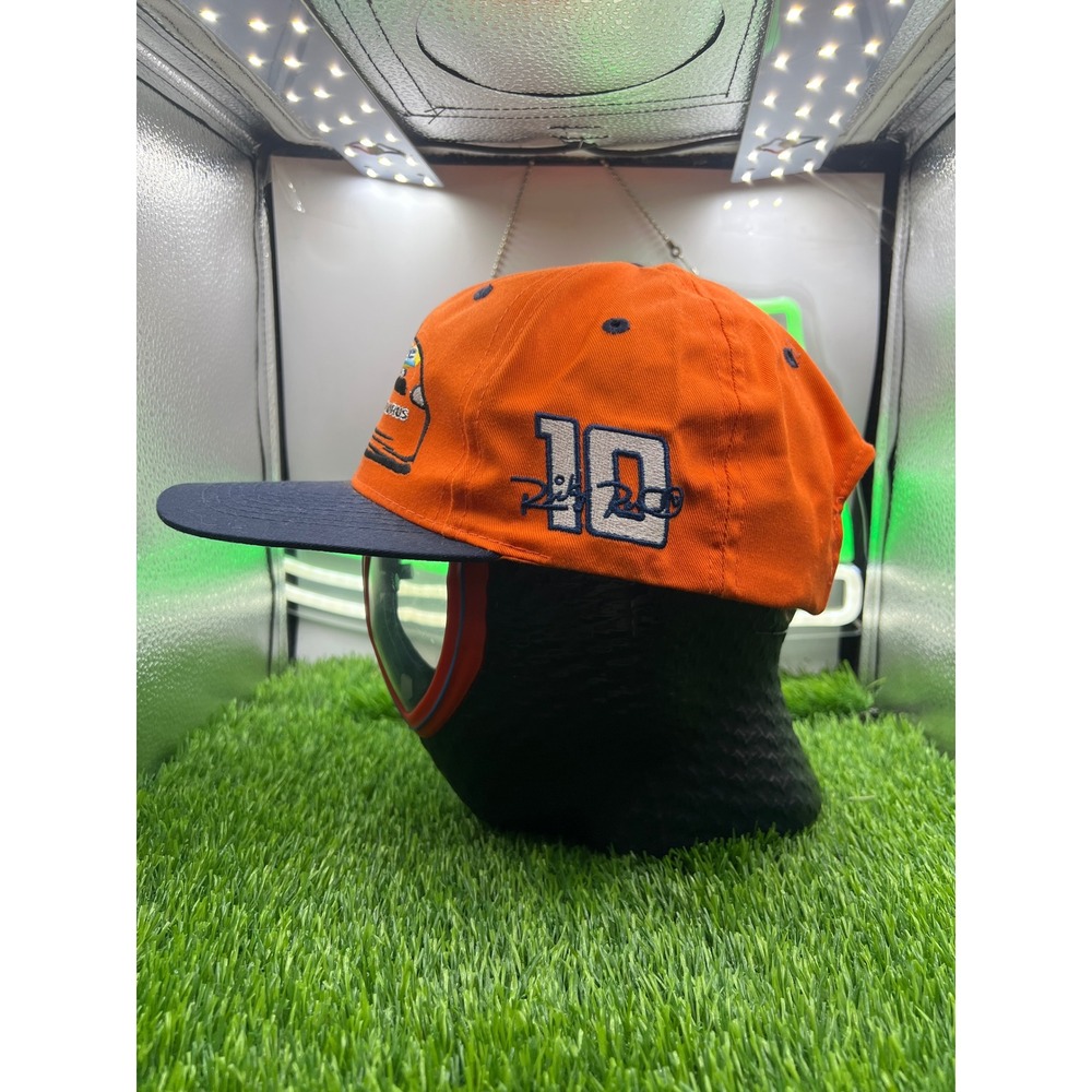 NASCAR Ricky Rudd Tide Racing Hat Orange Navy Blue Ford Taurus Snapback Cap - Picture 3 of 6